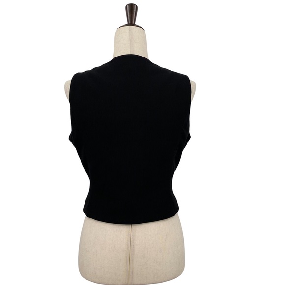 Petite Sophisticate 100% Genuine Leather Full Zip Vest, Size Small - Picture 4 of 8